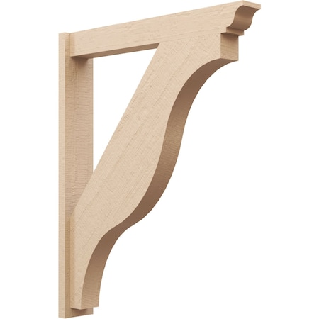 Ekena Millwork 5 1/2-in W x 34-in D x 42-in H Funston Trad Rough Cedar Woodgrain TimberThane Outlooker, Primed Tan OUTUR055X34X42FST04RCPR